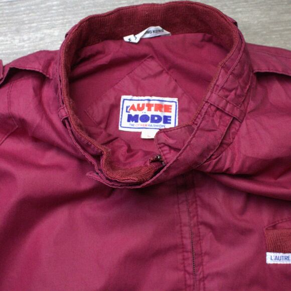 Vintage L'autre Mode Bomber Jacket Men's Large Members Only Style 1980's - Picture 3 of 4